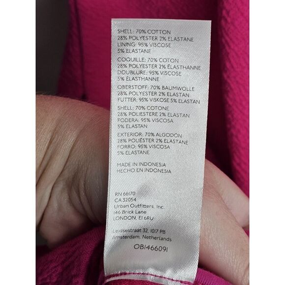 MAEVE By Anthropologie Hot Pink Mini Cut Out Dress Womens Size Small - Picture 6 of 12